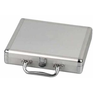 Reisehumidor Alu-Look/Diacut-Dekor, Griff für 12 Zigarren