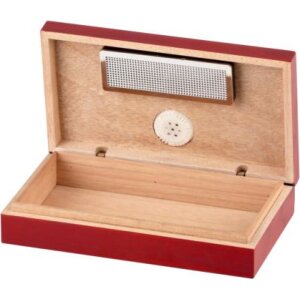 Mini Zigarren-Humidor Pianolack cherry,ca. 4 Zigarren,