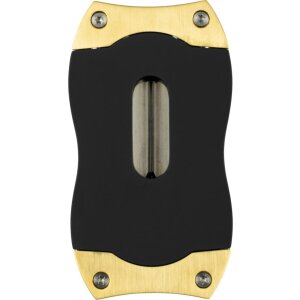 COLIBRI Cigarrenabschneider V-Cut 23mm gold/schwarz