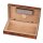 Mini Zigarren-Humidor Wurzelholzdekor matt für ca. 4 Zig.