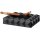 COLIBRI Cigarrenascher Quasar schwarz 6 Abl.