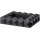 COLIBRI Cigarrenascher Quasar schwarz 6 Abl.