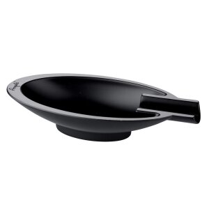 ANGELO Cigarrenascher Metall schwarz 1 Ablg.