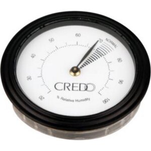 CREDO Hygrometer analog schwarz 5,5cm