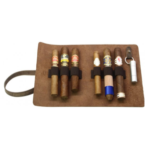 ADORINI Cigar Roll Leder braun 6er