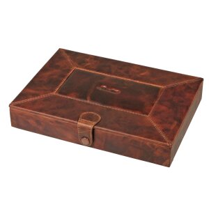 PASSATORE Humidor Leder braun antik