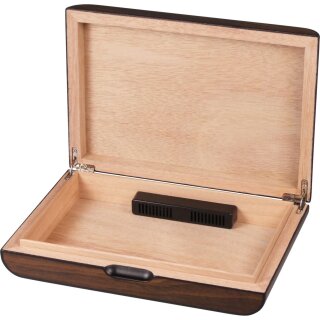 Humidor Walnussdekor matt für ca. 10 Zigarren