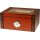 Humidor schwarz/rot-braun matt Deckel mit Glaseinsatz/25 Zig