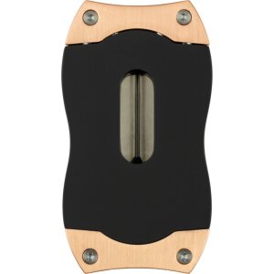 COLIBRI Cigarrenabschneider V-Cut 23mm rosegold/schwarz