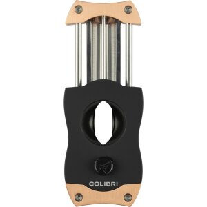 COLIBRI Cigarrenabschneider V-Cut 23mm rosegold/schwarz