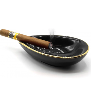 ADORINI Cigarrenascher Keramik schwarz 1 Ablg.