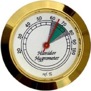 Hygrometer goldfarben 3,7cm