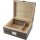 Humidor mit Dekor Blatt für ca. 25 Zigarren