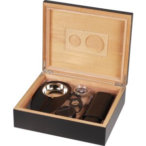 Humidor-Set schwarz