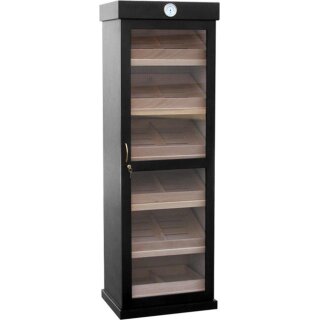 Humidor-Schrank schwarz matt abschließbar
