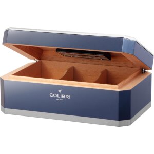 Colibri Humidor Rally blau/silber