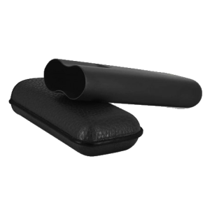 ST.DUPONT Cigarrenetui Metall/Leder schwarz 2er