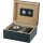 Humidor-Set schwarz matt für ca. 40 Zigarren