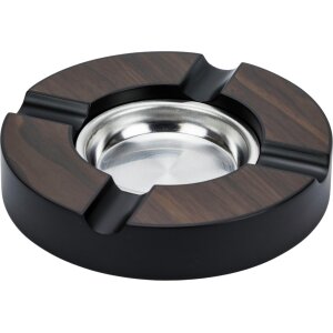 Cigarrenascher Walnut Finish 4 Ablg.