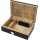 Humidor Weltkarte schwarz glänzend für ca. 50 Zigarren
