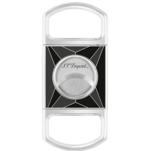 ST.DUPONT Cigarrenabschneider Fire-X chrom/schwarz 21mm
