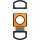 ST.DUPONT Cigarrenabschneider Fluo orange 21mm