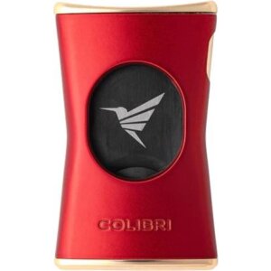 COLIBRI Cigarrenabschneider Slim rot/gold