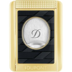 DUPONT Zigarrencutter Stand Monogramm gold/schwarz 003479