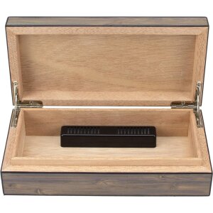 Mini Zigarren-Humidor Bambusdekor glänzend für ca. 5 Zig.