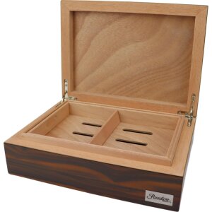 PASSATORE Humidor schwarz/Sandelholz glänzend,20-30...
