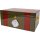 Humidor carbonfinish grün/orange glänzend, ca.30-40 Zigarren