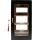 Humidor-Schrank schw.matt, Front u.Rücks.Acryl, seitl. Dekor